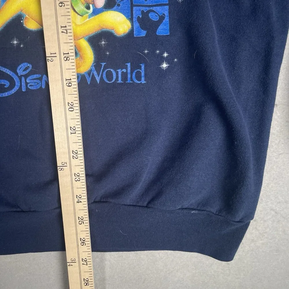 Walt Disney Resort 2015‎ Pullover Crewneck Sweater Men XL Blue
